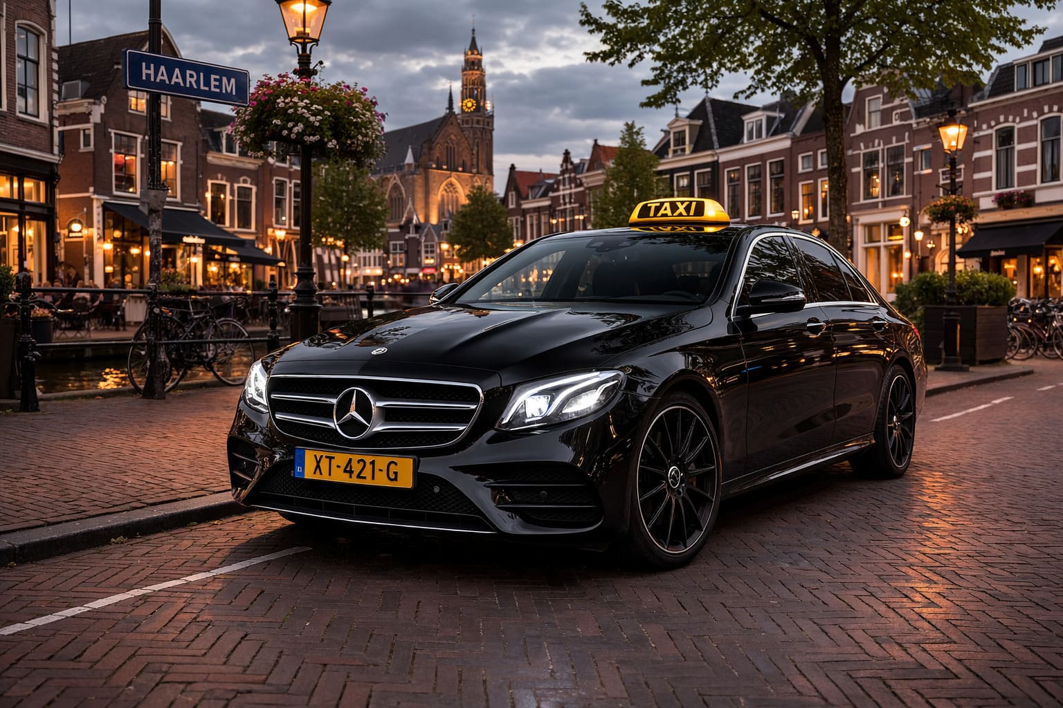 Taxi bij Haarlem Jazz Festival in het centrum